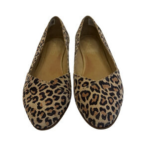 Tom’s Shoes Women’s Size 10 Animal Print Flats Tan, Black & Brown